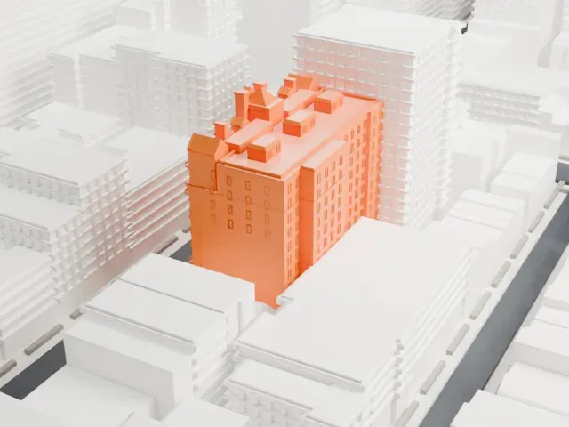 Hotel Chelsea model, West view