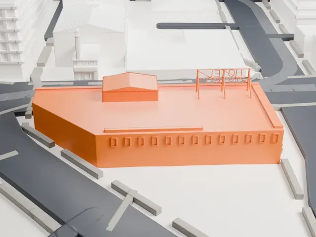 Hotel Congress model, North view