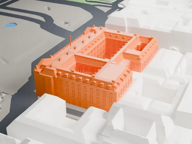Hôtel de la Marine model, East view