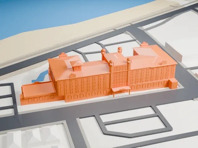 Hotel Galvez model, North view
