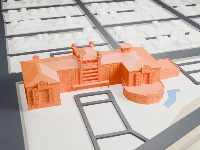 Hotel Galvez model, South view