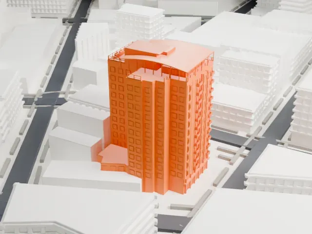 Hotel Gansevoort model, East view