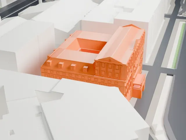 Hotel Imperial model, East view