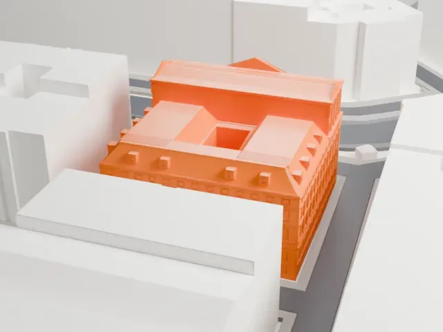 Hotel Imperial model, South view