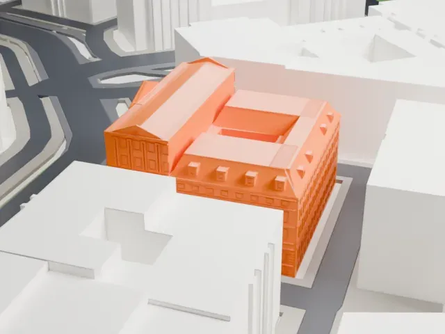 Hotel Imperial model, West view