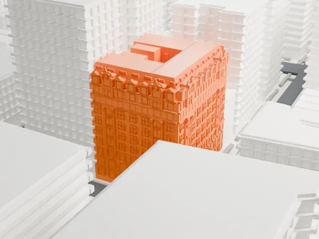 Hotel Marseilles model, East view