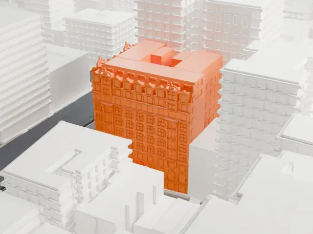 Hotel Marseilles model, North view