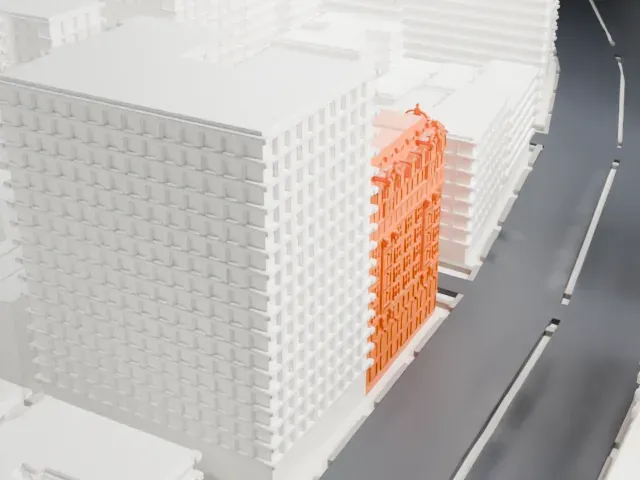 Hotel Marseilles model, South view