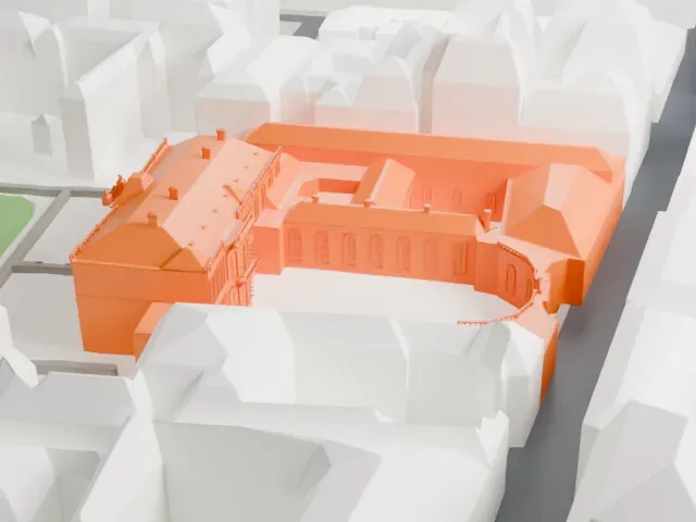Hôtel de Matignon model, East view