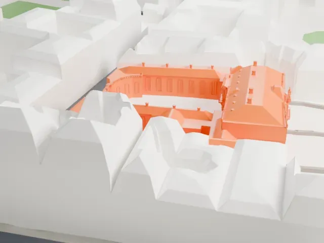 Hôtel de Matignon model, West view
