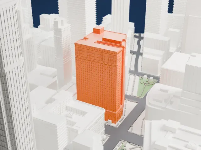 Hotel McAlpin model, North view