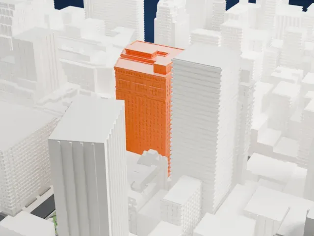 Hotel McAlpin model, South view