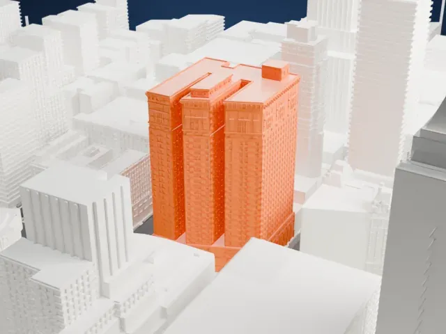 Hotel McAlpin model, West view