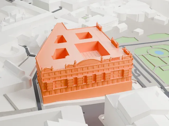 Hotel Metropol Moscow model, North view