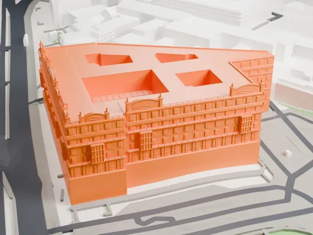 Hotel Metropol Moscow model, West view
