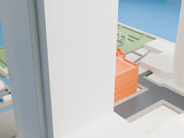 Hotel New York model, East view