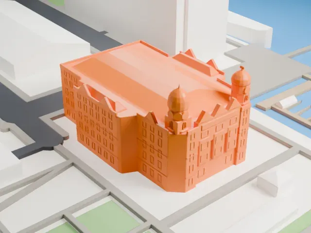 Hotel New York model, West view
