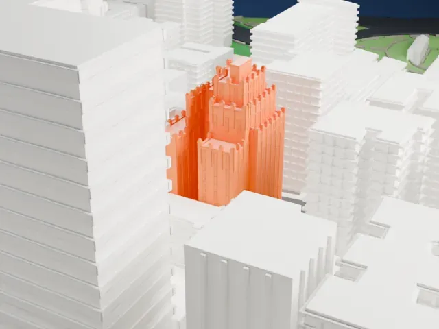 Hotel Paris model, East view