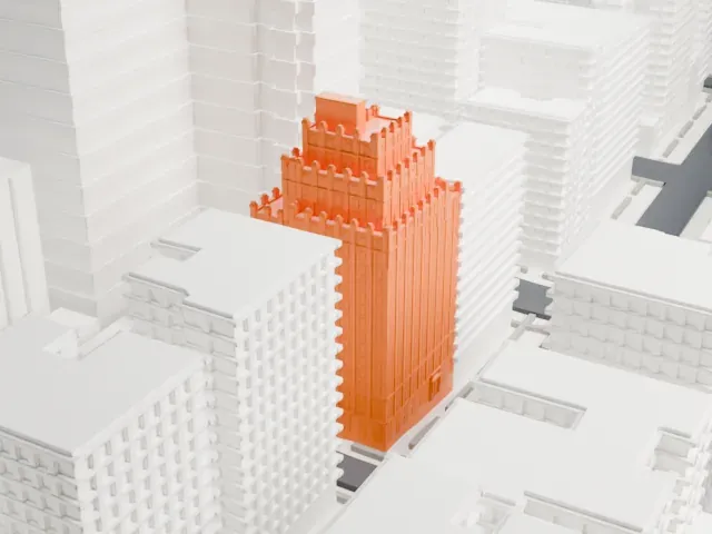 Hotel Paris model, North view