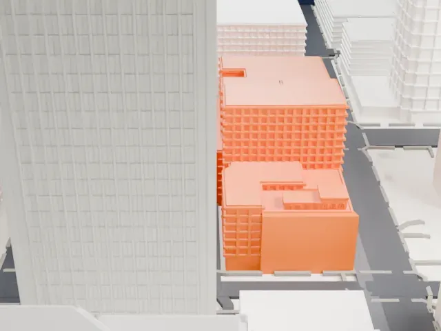 Hotel San Carlos model, South view