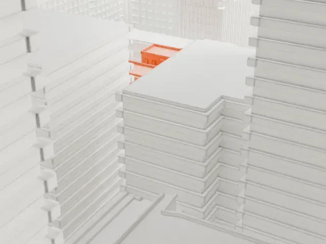 Hotel Seville NoMad model, East view