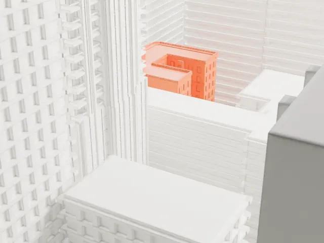 Hotel Seville NoMad model, West view