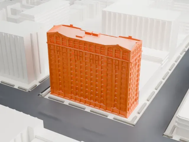 Hotel Theresa model, East view