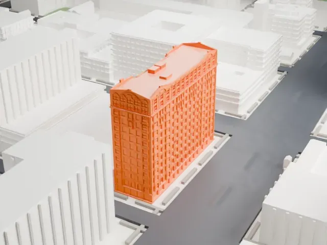 Hotel Theresa model, South view