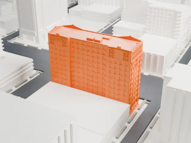 Hotel Theresa model, West view