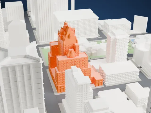 Hotel Vancouver model, North view