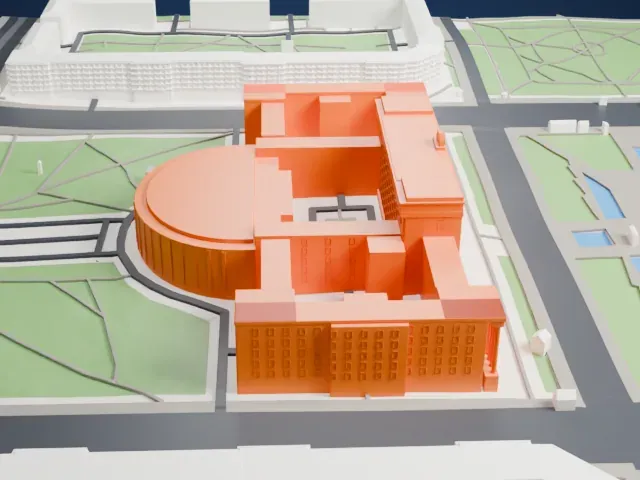House of Soviets (Saint Petersburg) model, North view