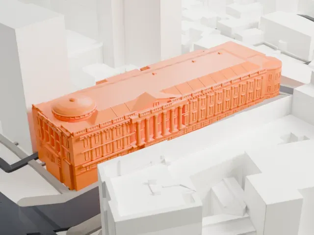 House of the Unions model, East view