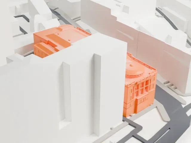 House of the Unions model, South view