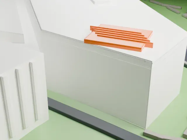 Houston Museum of Natural Science model, East view