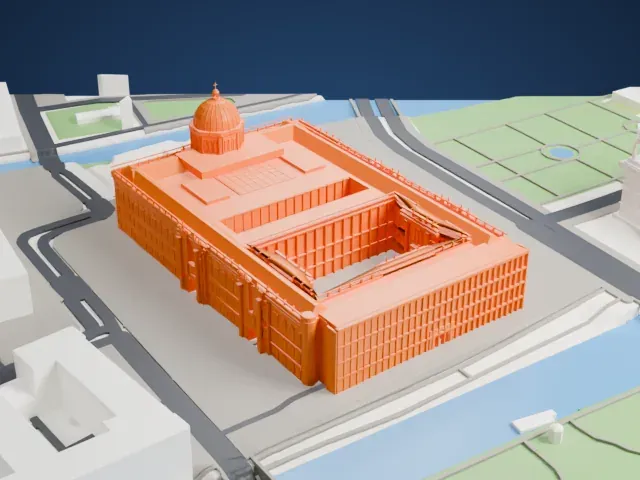 Humboldt Forum model, East view
