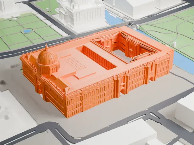 Humboldt Forum model, South view