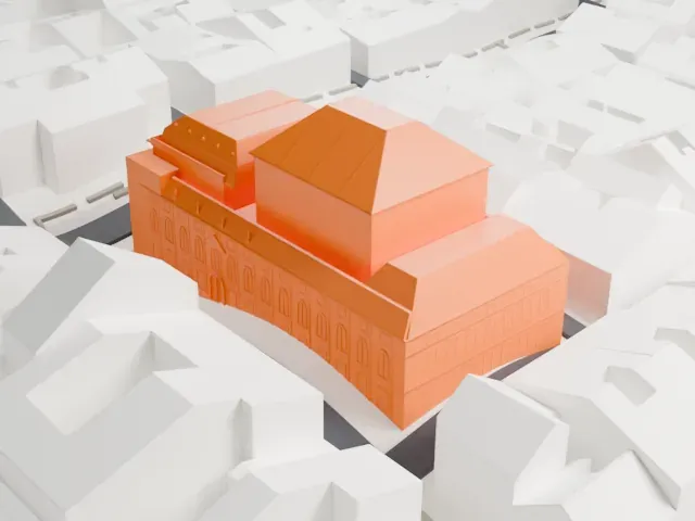 Hungarian State Opera House model, North view