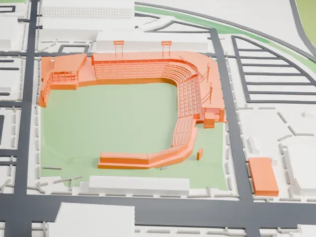 Huntington Park model, East view