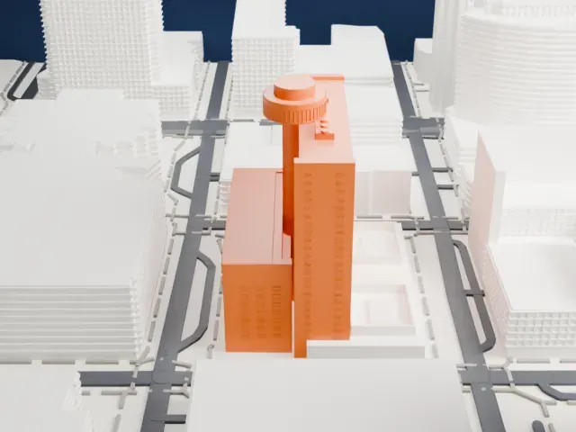 Hyatt Regency Phoenix model, North view