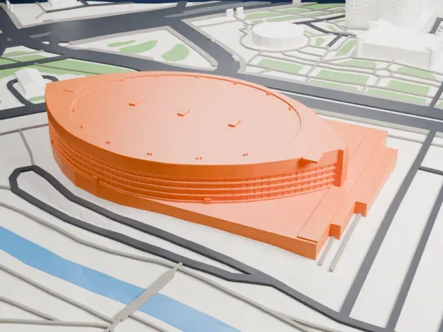 Ice Palace (Saint Petersburg) model, North view