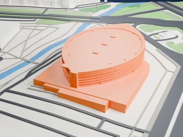 Ice Palace (Saint Petersburg) model, West view