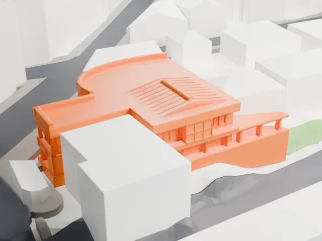 Ichigaya Station model, North view