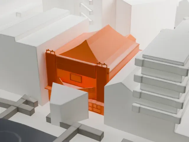 IFC Center model, East view