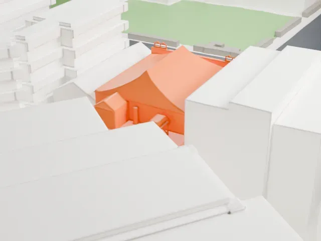 IFC Center model, West view