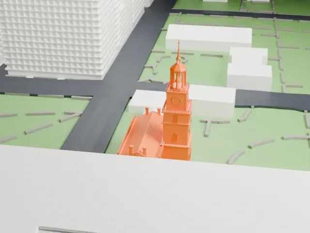 Independence Hall model, West view