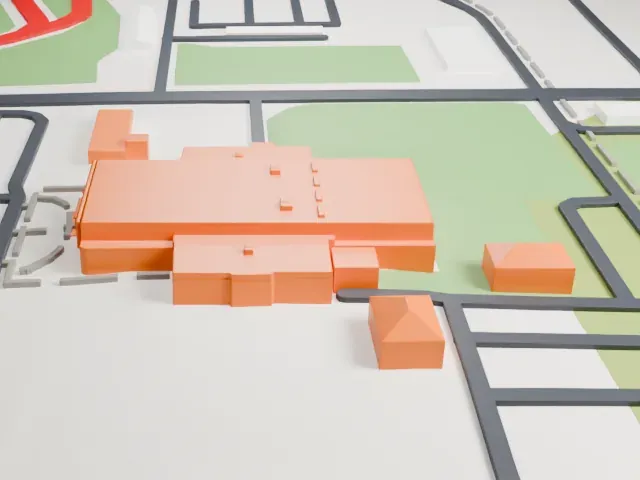 Indianapolis Motor Speedway Museum model, East view