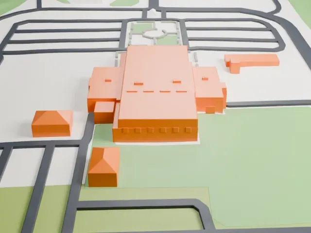 Indianapolis Motor Speedway Museum model, North view