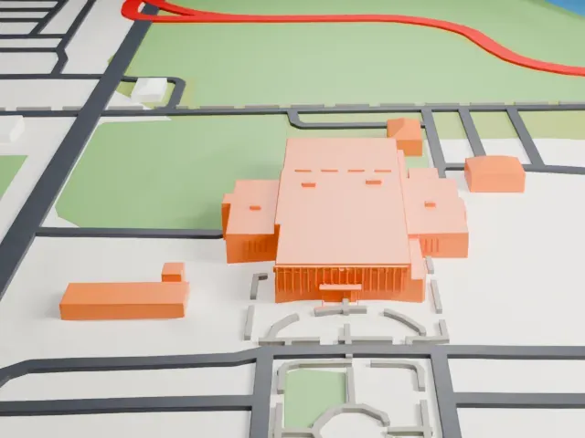 Indianapolis Motor Speedway Museum model, South view