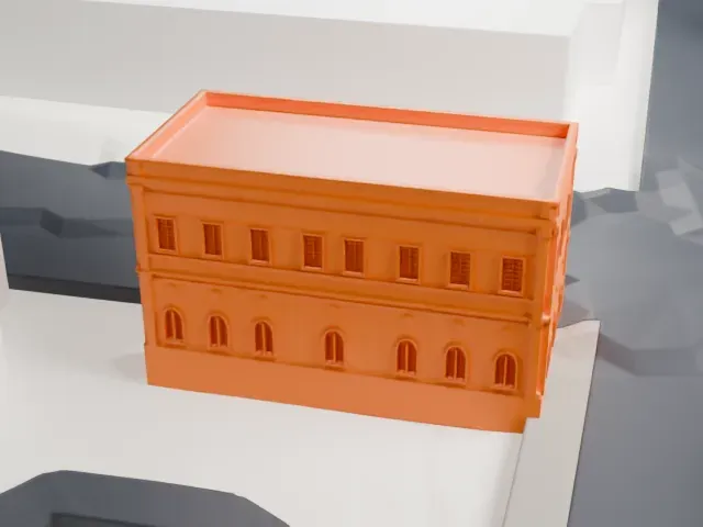 Institut d'Égypte model, East view