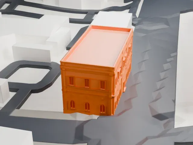 Institut d'Égypte model, North view